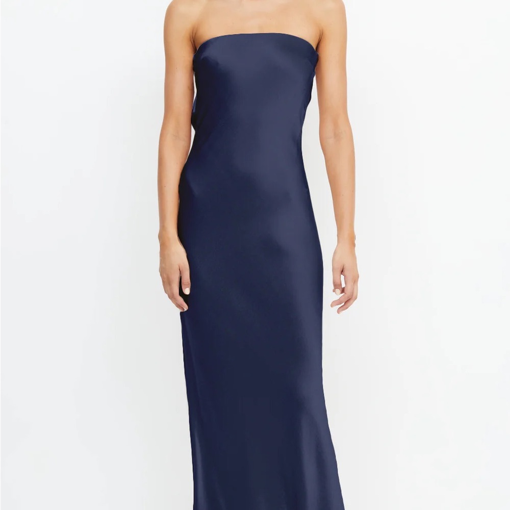 bec + bridge Moon Dance strapless dress